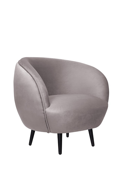 Мягкое кресло Small Benee Grey на черных ножках в Москве Мягкое кресло Small Benee Grey на черных ножках