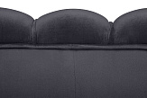 Трехместный диван ракушка для гостиниц Pearl Triple Black №4