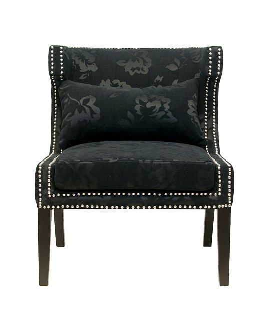 Мягкое полукресло с подлокотниками Suza Black в Москве Мягкое полукресло с подлокотниками Suza Black