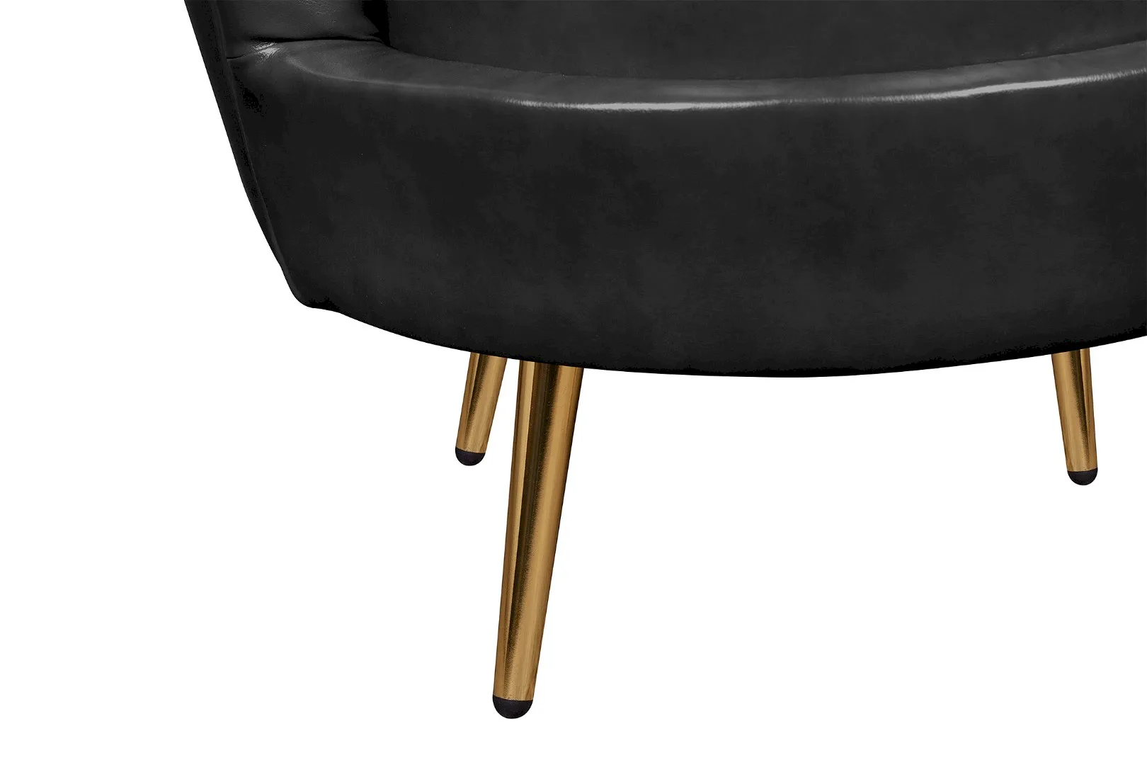 фото Низкое кресло ракушка Pearl Black V2 в интерьере