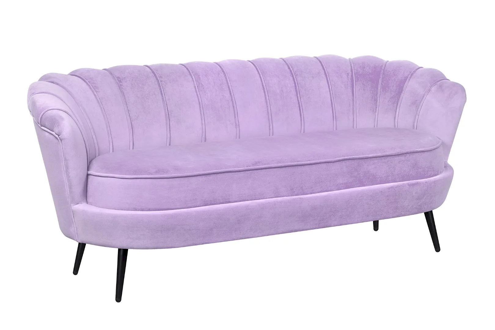 купить Диван ракушка для гостиниц Pearl Triple Purple на черных ножках