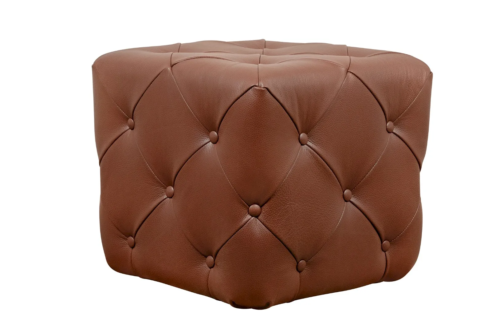 купить Дизайнерский пуф Amrit Light Brown Leather в Москве купить Дизайнерский пуф Amrit Light Brown Leather