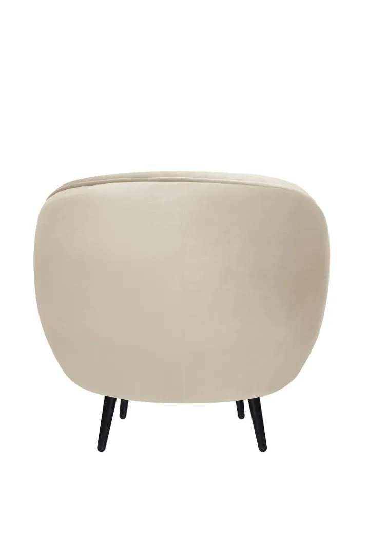 Мягкое кресло Small Benee Beige на черных ножках в интернет-магазине