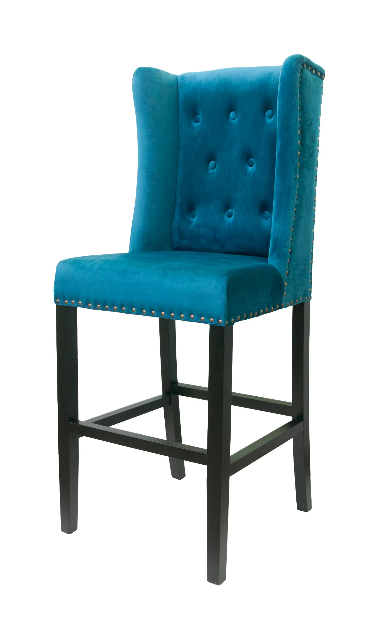 Дизайнерский барный стул Skipton Blue Velvet в интернет-магазине