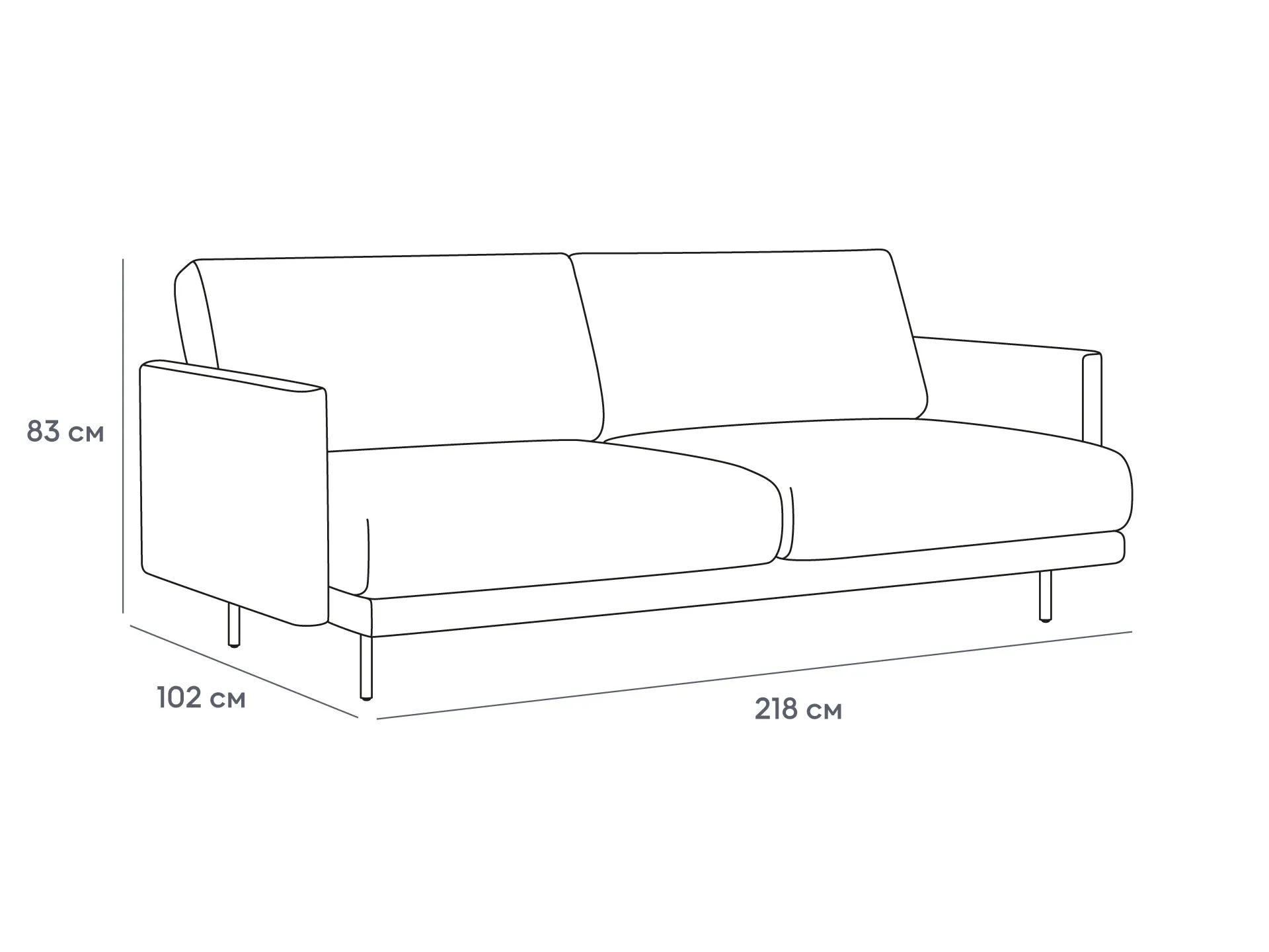 купить Диван Ricadi трёхместный в интернет-магазине в Москве купить Диван Ricadi трёхместный в интернет-магазине