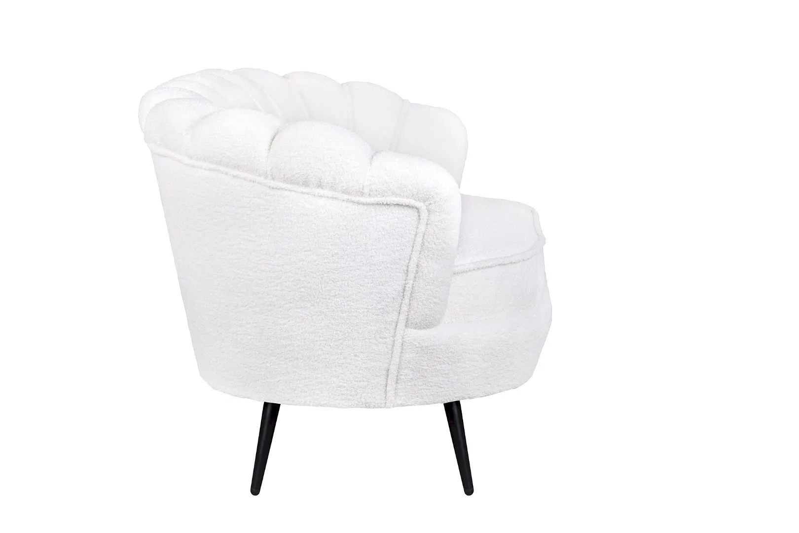 заказать Диван ракушка для гостиниц Pearl Triple Boucle на черных ножках в Москве заказать Диван ракушка для гостиниц Pearl Triple Boucle на черных ножках