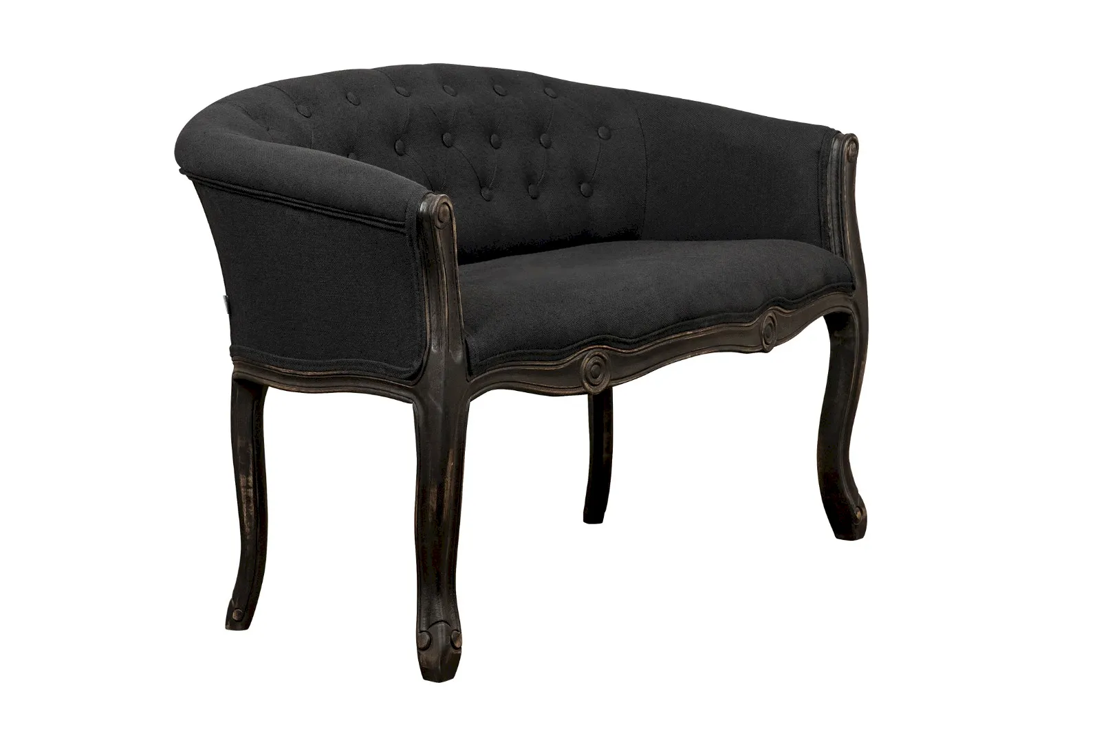 купить Двухместный дизайнерский диван Kandy Double Black Old