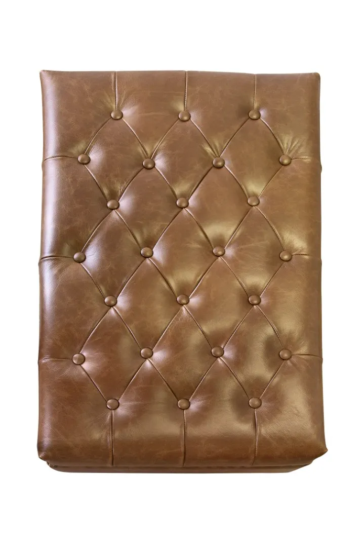Банкетка Karo Brown leather в интерьере в Москве Банкетка Karo Brown leather в интерьере