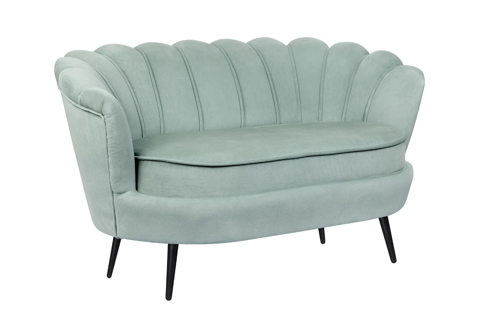 купить Диван ракушка Pearl Double Green на черных ножках в Москве купить Диван ракушка Pearl Double Green на черных ножках