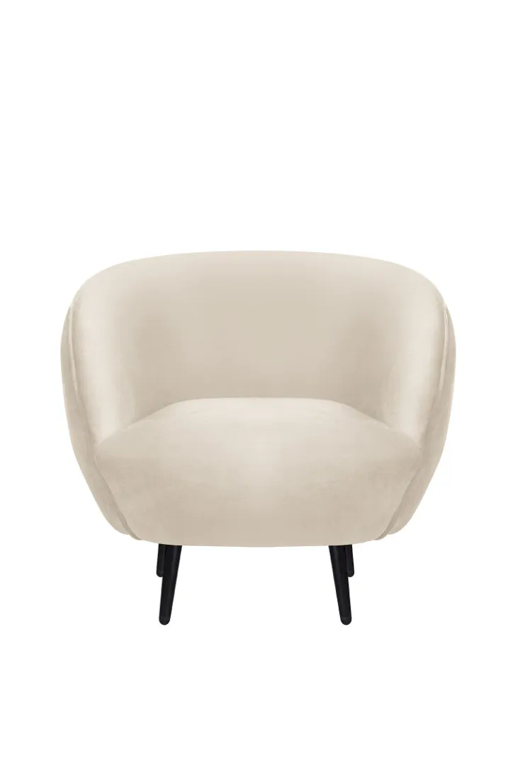 купить Мягкое кресло Small Benee Beige на черных ножках