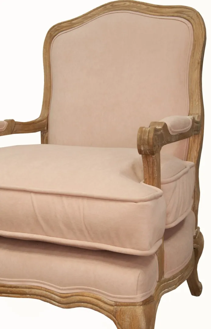 Мягкое полукресло с подлокотниками Nitro Beige Velvet в интернет-магазине