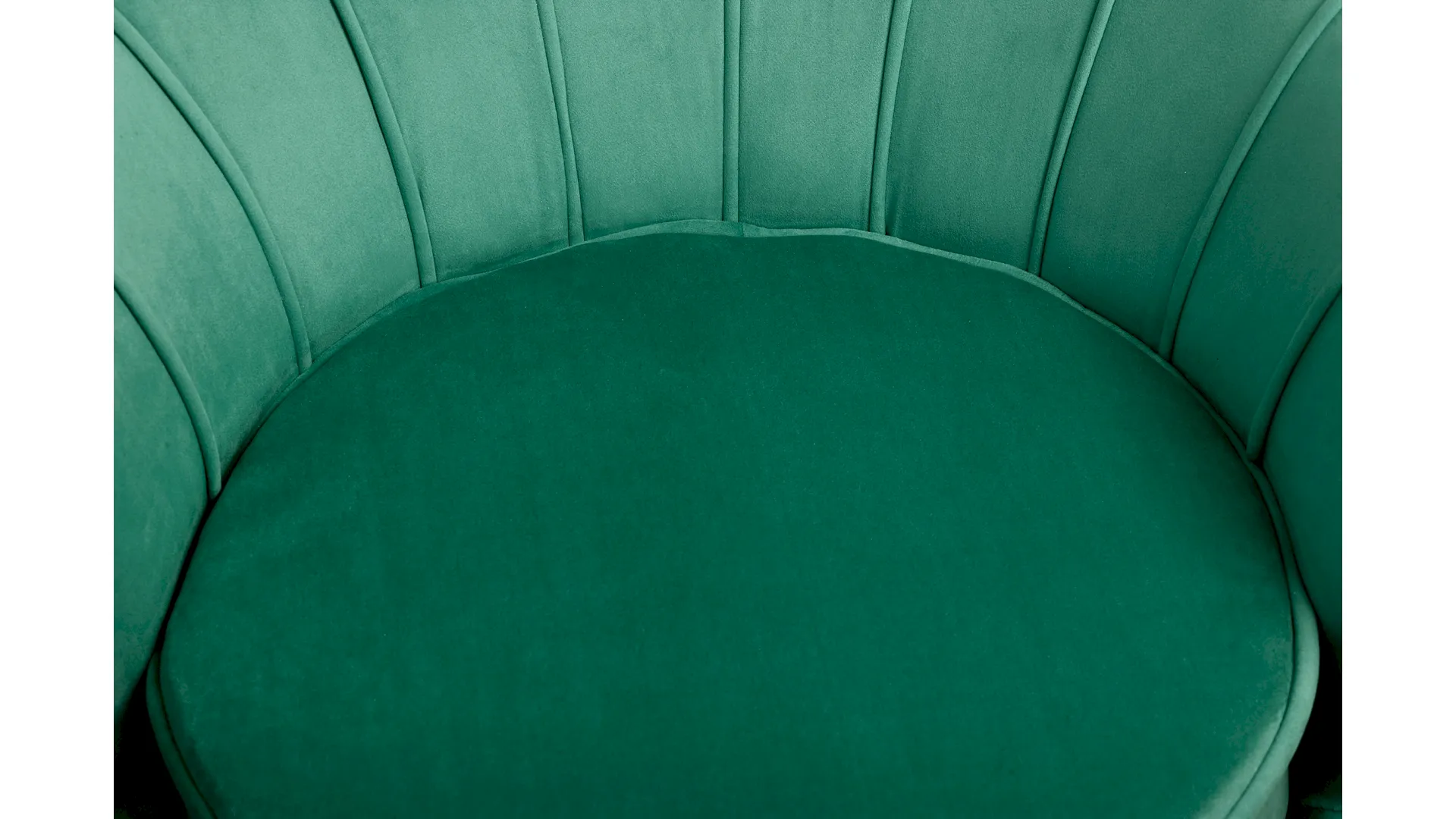 фото Кресло с пуфом ракушка Pearl Green V2