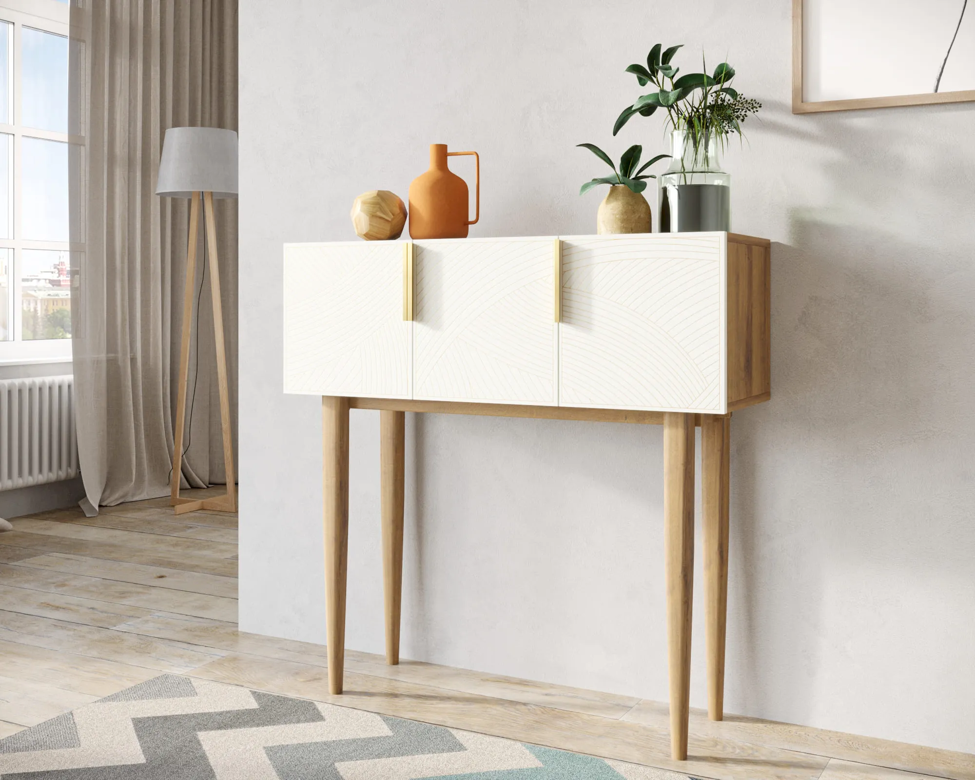 заказать Консоль с тремя дверками "Лайн (Line)" LN15/GR1/beige в Москве заказать Консоль с тремя дверками "Лайн (Line)" LN15/GR1/beige