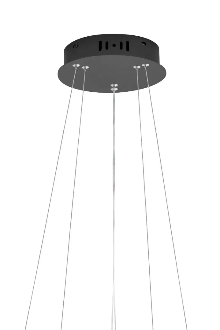 Люстра Orblaze 2 rings 800 black в интерьере