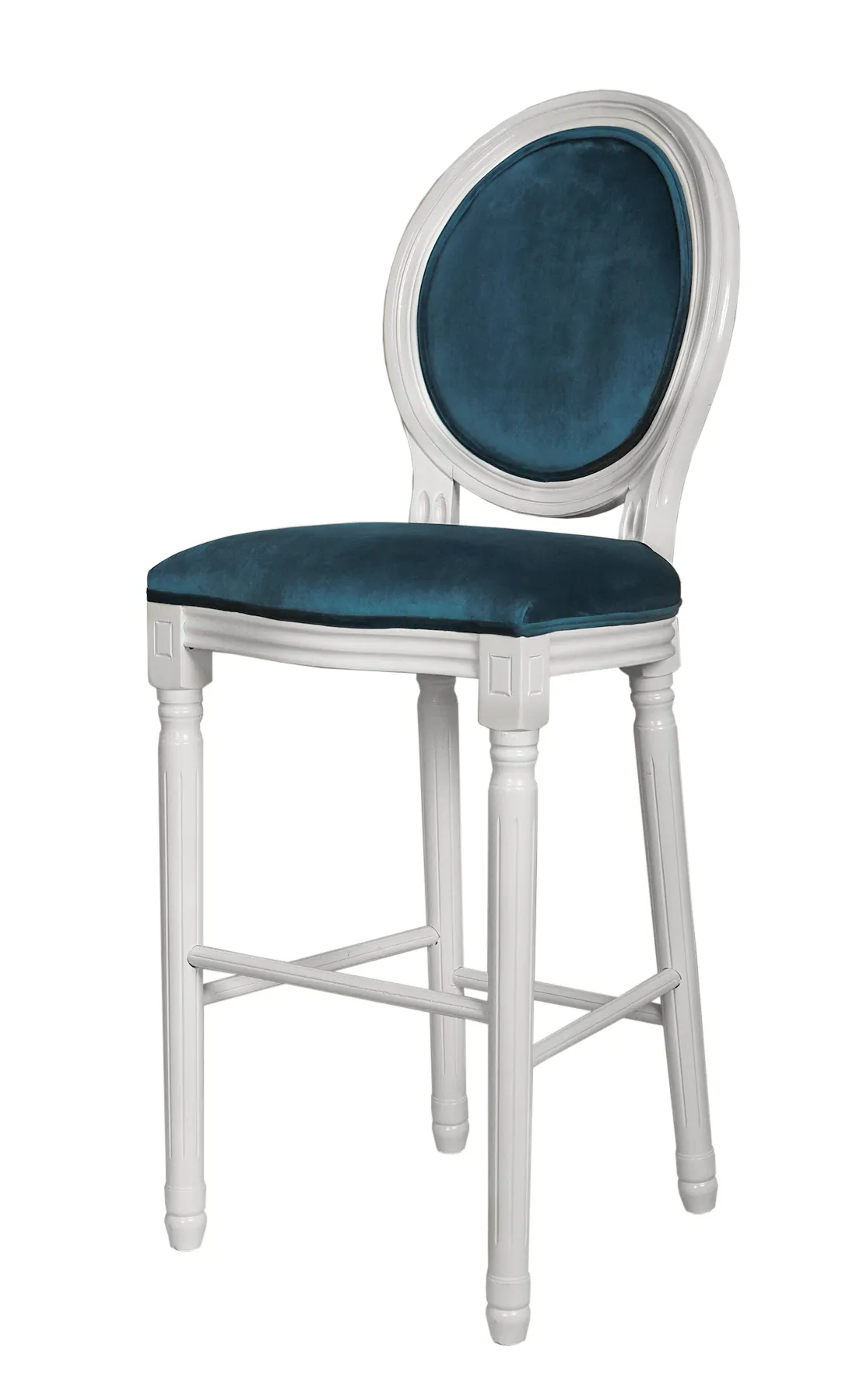 купить Дизайнерский барный стул Filon Blue and White в Москве купить Дизайнерский барный стул Filon Blue and White