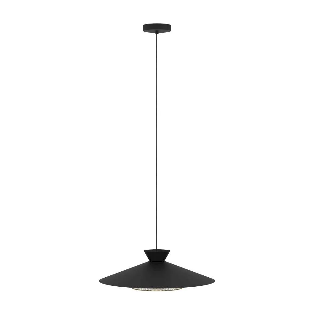 купить 43885 Подвесной светильник (люстра) GRIZEDALE, 1X40W (E27), ?500, сталь, черный, латунь