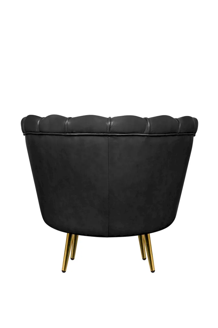 Низкое кресло ракушка Pearl Black V2 в интернет-магазине