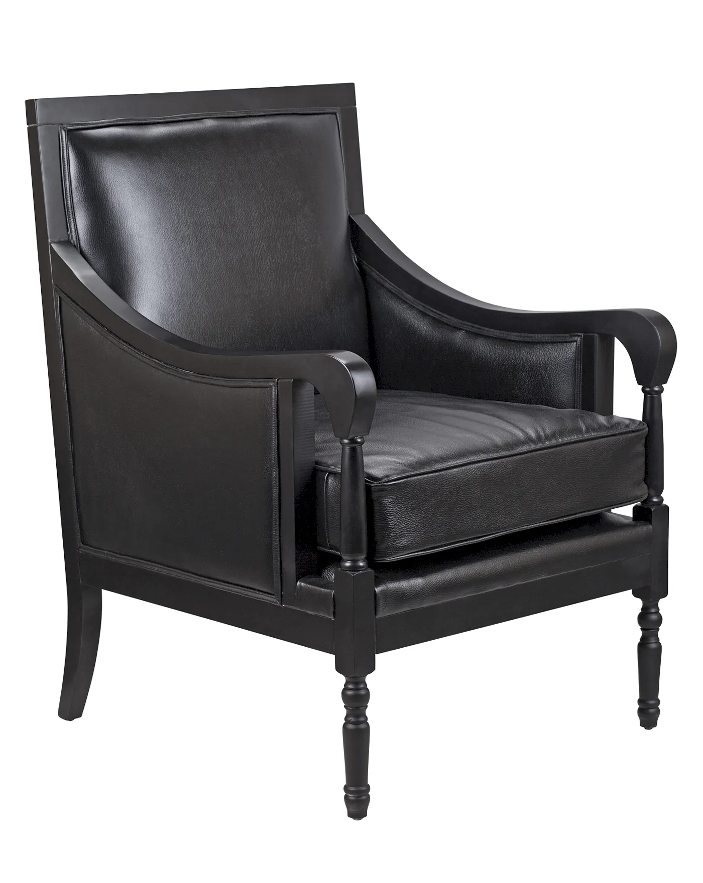 купить Классическое американское кресло Colin Black Leather в Москве купить Классическое американское кресло Colin Black Leather