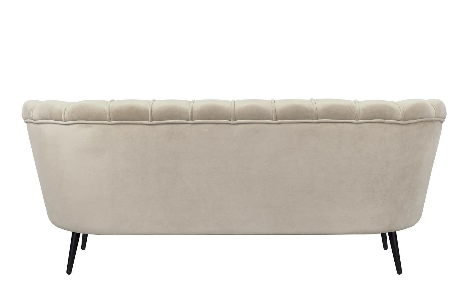 Диван ракушка для гостиниц Pearl Triple Taupe на черных ножках в интернет-магазине