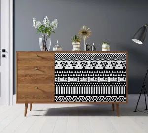 Комод "Бербер (Berber)" с двумя дверками и ящиками 19 принт арт BB05/Print_19