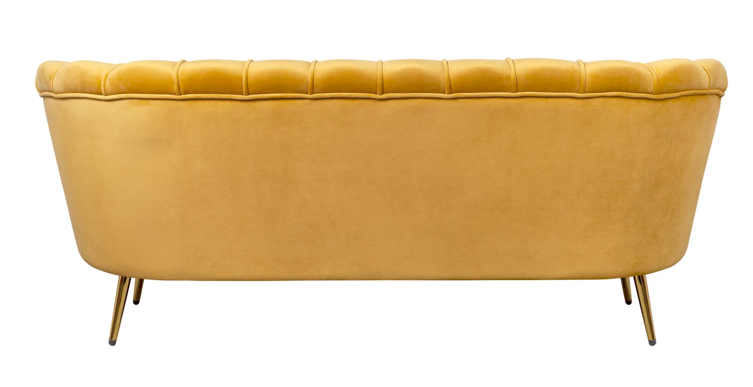 Дизайнерский диван Pearl Triple Yellow в интернет-магазине в Москве Дизайнерский диван Pearl Triple Yellow в интернет-магазине