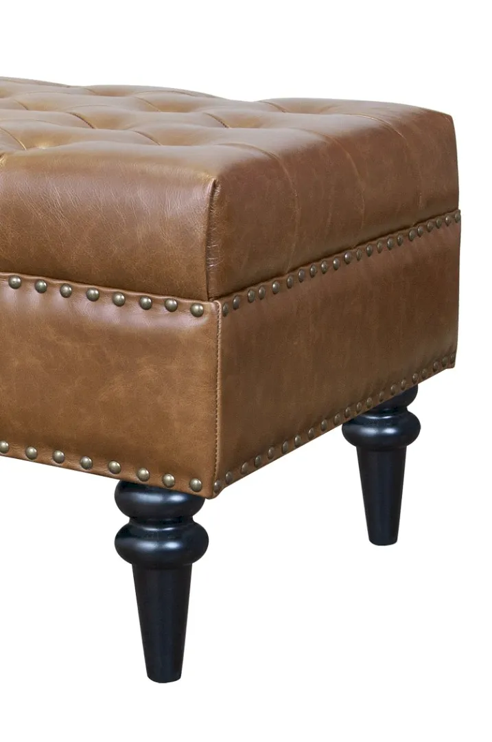 фото Банкетка Karo Brown leather в Москве фото Банкетка Karo Brown leather