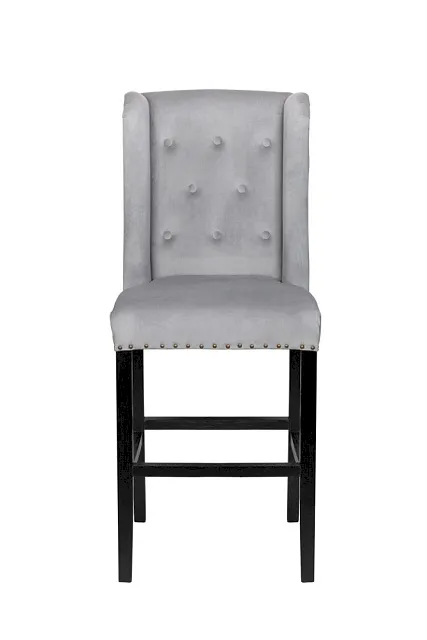 Дизайнерский барный стул Skipton Grey Velvet в Москве Дизайнерский барный стул Skipton Grey Velvet