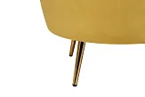 Низкое кресло ракушка Pearl Yellow №6
