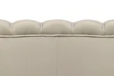 Диван ракушка для гостиниц Pearl Triple Taupe на черных ножках №5