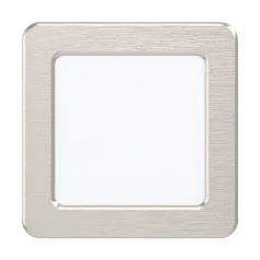 заказать стильные 99167 Светодиодный встраиваемый светильник FUEVA 5, 5,5W (LED), 117х117, ET26, 650lm, 3000K, сталь, никель