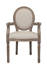 Мягкий стул с подлокотниками Volker Arm Beige