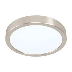 99219 Светодиодный накладной светильник FUEVA 5, 17W (LED), ?210, H28, 2000lm, 3000K, сталь, никель на заказ