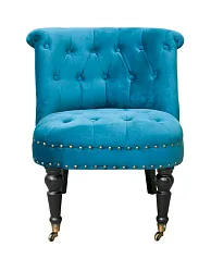Низкое кресло Aviana Blue Velvet в интерьере