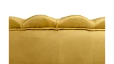Низкое кресло ракушка Pearl Yellow на черных ножках №4