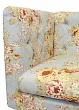 Прямой двухместный диван Rose синий №2