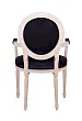 Мягкий стул с подлокотниками Delo Arm Black Velvet №3
