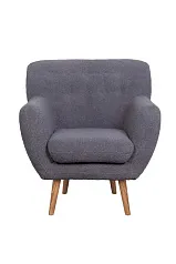 фото Низкое кресло Fuller Grey Boucle в интерьере