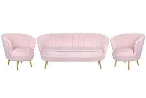 стильный Комплект кресел и дивана ракушка Pearl Triple Pink V2 на заказ