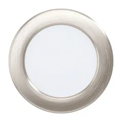 красивые 99137 Светодиодный встраиваемый светильник FUEVA 5, 5,5W (LED), ?117, ET26, 650lm, 3000K, сталь, никель ма