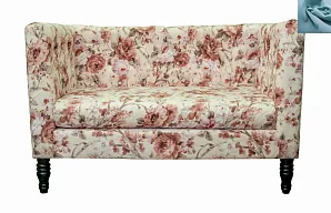 стильный Диван прованс Rose Flower голубой на заказ