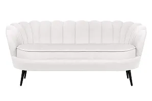 Диван ракушка Pearl Triple Beige на черных ножках в интернет-магазине