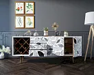 Комод "Бербер (Berber)" удлиненный с бутылочницей 9 принт арт BB15/Print_09 №3