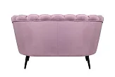 Дизайнерский двухместный диван Pearl Double Pink на черных ножках №3