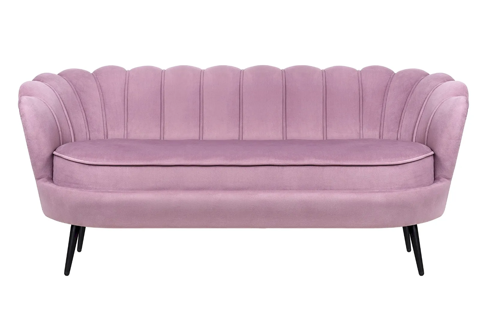 купить Диван ракушка Pearl Triple Pink на черных ножках