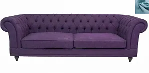 заказать Диван мягкий арт-деко Neylan Purple голубой