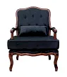 Полукресло в стиле модерн Nitro Button черное №0