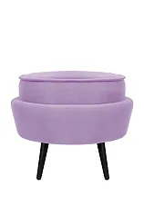 фото Пуф Pearl Adorn Purple на черных ножках