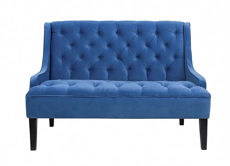 Прямой двухместный американский диван Sommet синий