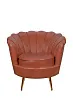 Низкое кресло ракушка Pearl Brown №0