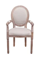 фото Мягкий стул с подлокотниками Volker Arm Beige V2 в интерьере